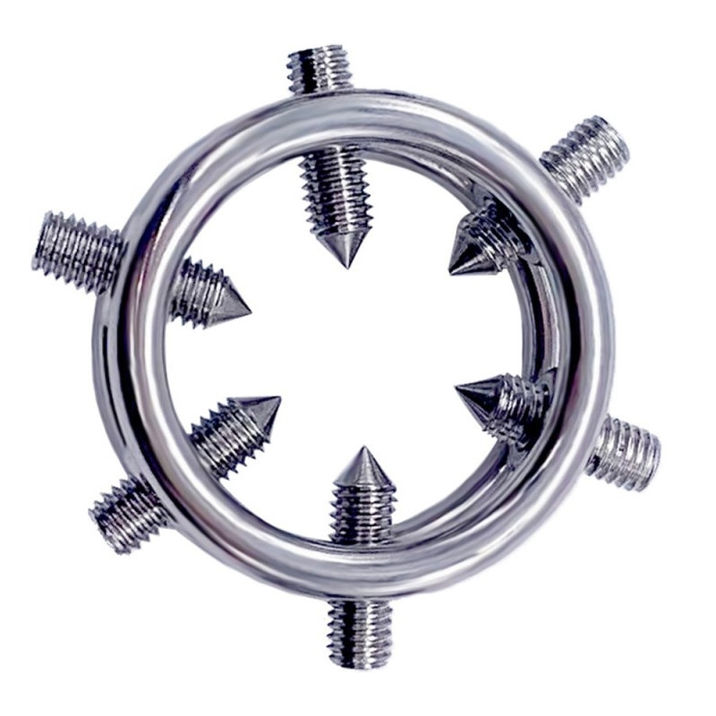 MenSteel Anneau de gland avec Pics Peaky 1.5cm